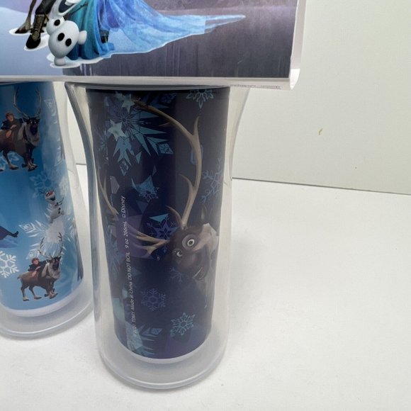 Disney Frozen Insulated Sippy Cups 9oz BPA Free Leak Proof Drop Guard Set Of 2 - Picture 10 of 12